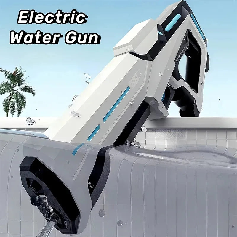 Water Guns Electric For Adults Powerful Squirt Automatic Water Suction Water Blasters Summer Outdoor Beach Toy For Kids Gift