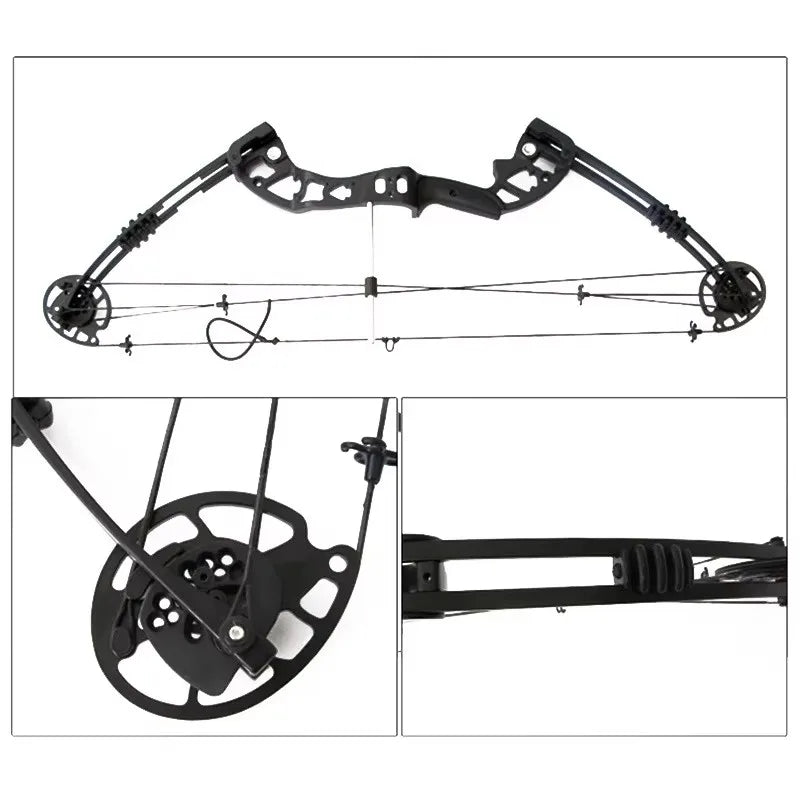 M131 Compound Bow 20-55lbs 24"-29.5" Archery Hunting Equipment Max Speed 310fps with Accessories Right  Left Handed