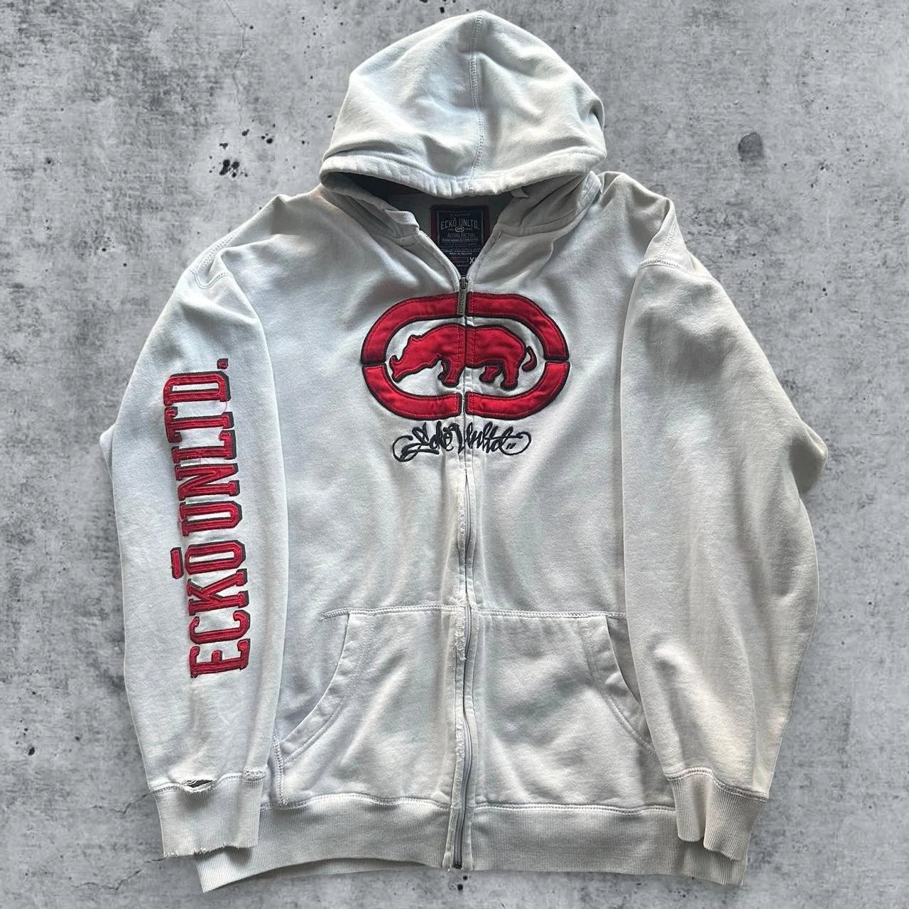 Y2K Gothic Ecko Skull Printing Hoodie Men Women Streetwear Punk Oversize Black Sweatshirt Dark Artistic Casual Pullover