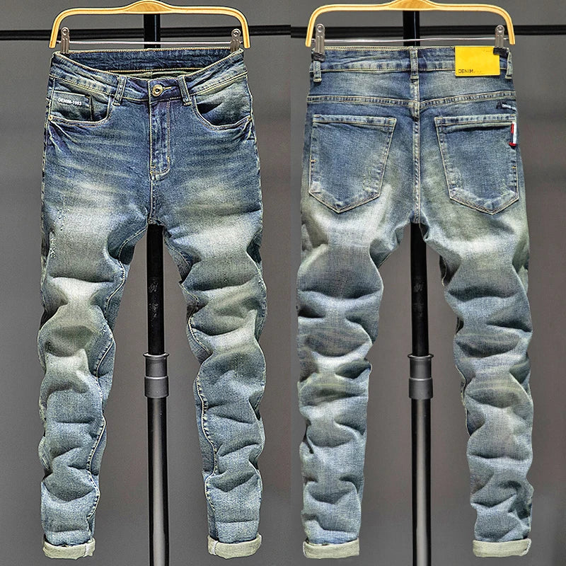 Black Jeans Men Streetwear Cargo Pants Men Jean Homme Slim Baggy Mens Jeans Denim Trousers For Men Korean Fashion Men Clothes