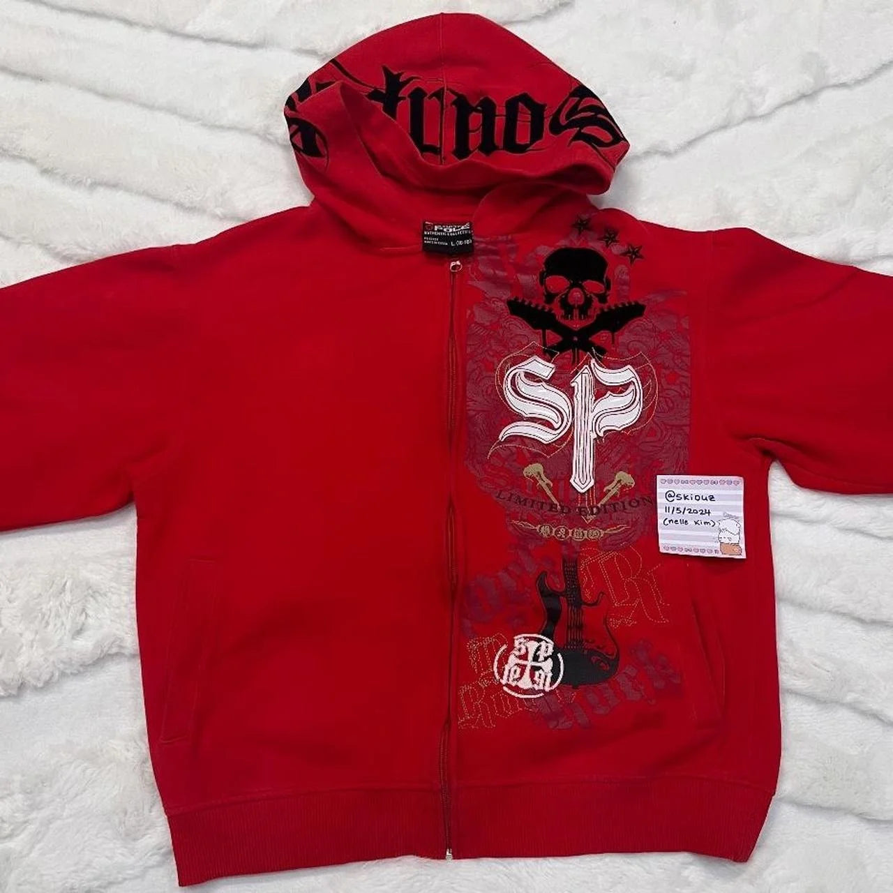 Y2K Gothic Ecko Skull Printing Hoodie Men Women Streetwear Punk Oversize Black Sweatshirt Dark Artistic Casual Pullover