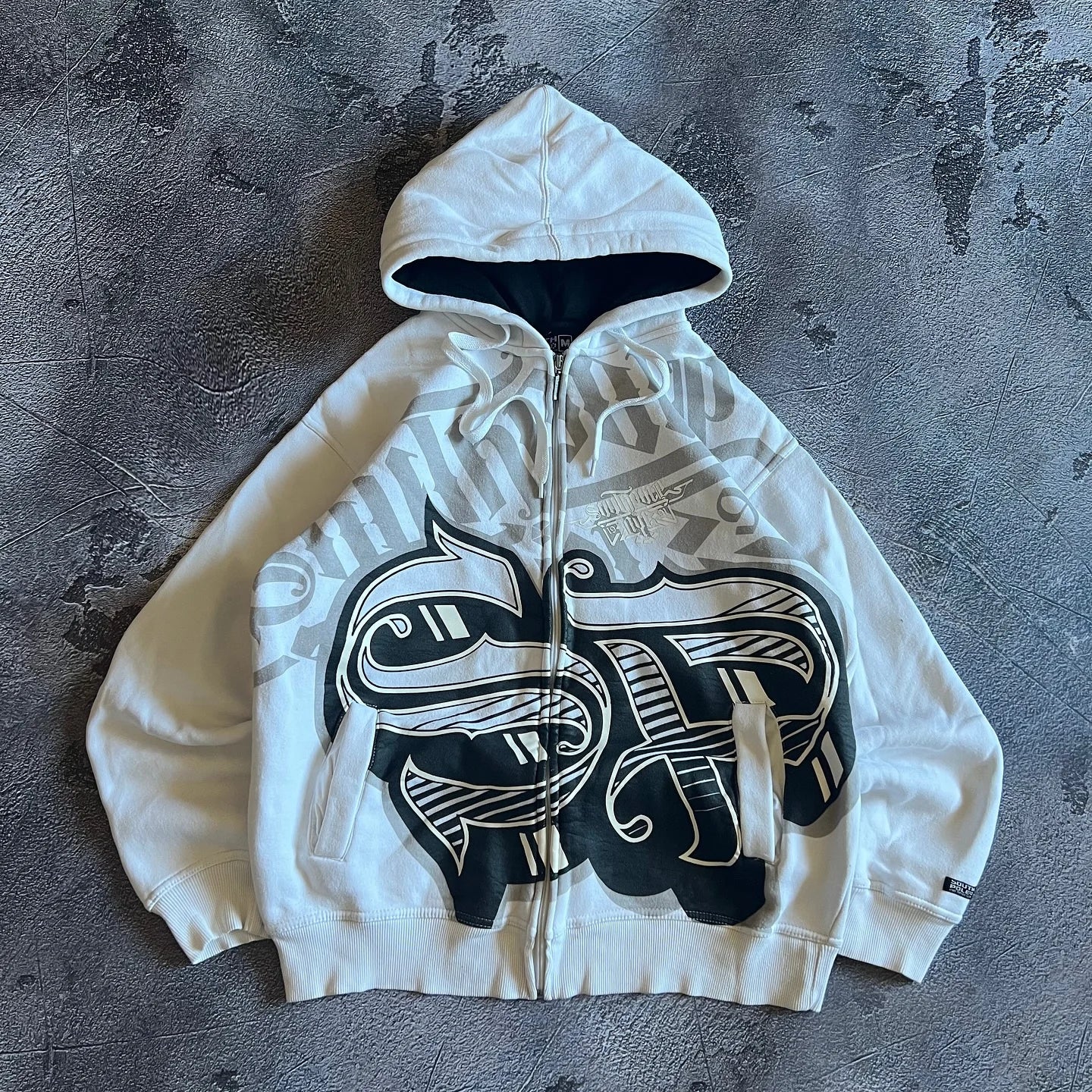 Y2K Gothic Ecko Skull Printing Hoodie Men Women Streetwear Punk Oversize Black Sweatshirt Dark Artistic Casual Pullover